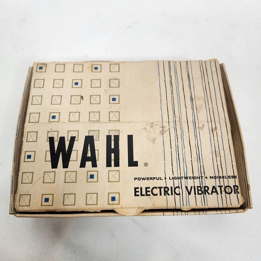 Wahl Model E Home Electric Vibrator Massager White W/ 3 Attachments Box Vintage